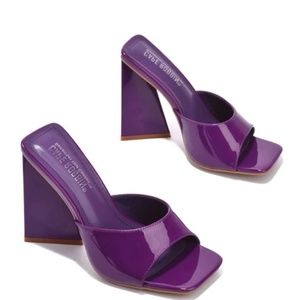 Size 10 Purple Block Heel Shoes